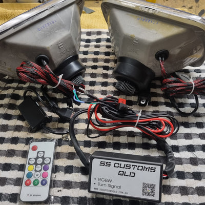 7x5 ANGRY EYE Mini Bi-LED Projector Custom Headlights