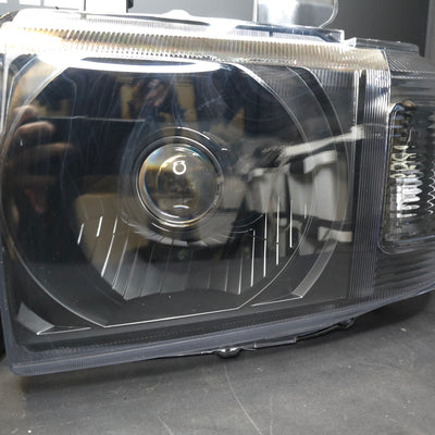 Toyota land cruiser 79 series blacked out projectors