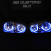 Volkswagen Golf MK4/Jetta diamond Hex Halos Custom LED Headlights