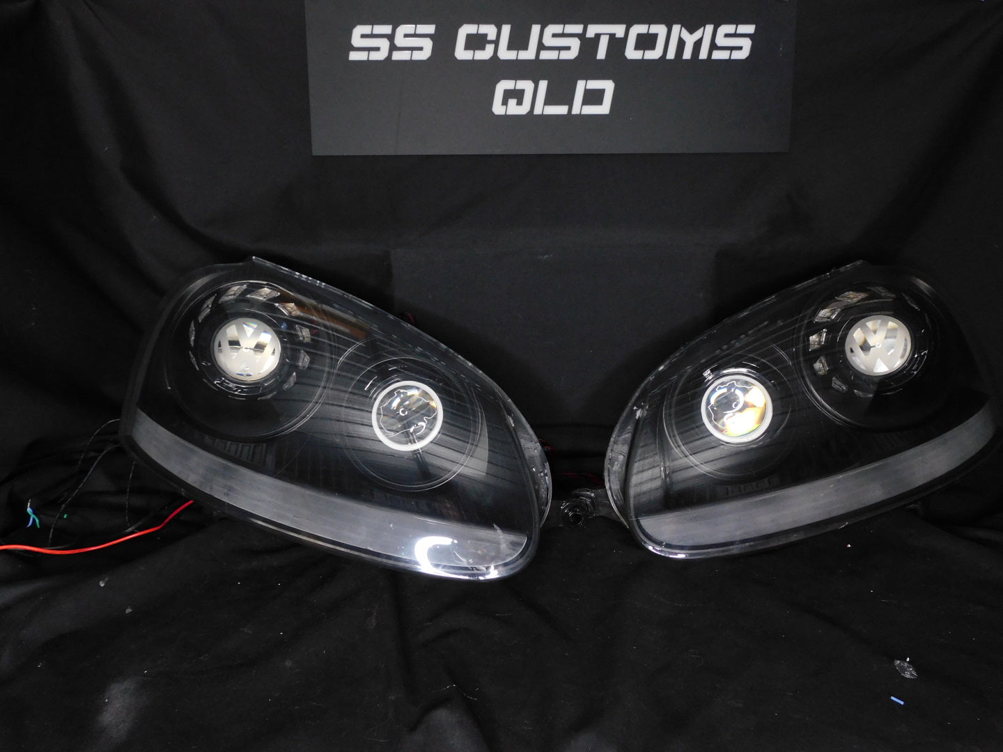 Volkswagen Golf MK5 Halos Custom LED Headlights – SS Customs QLD