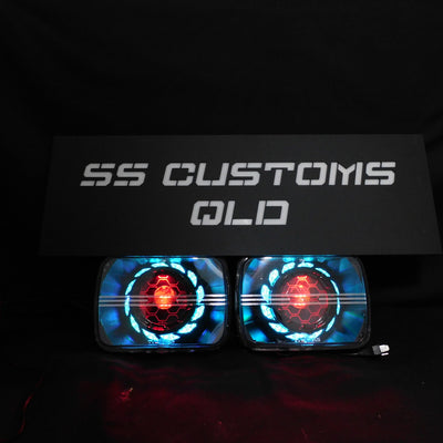 Turbine 5X7 Mini Bi-LED Projector Custom Headlights