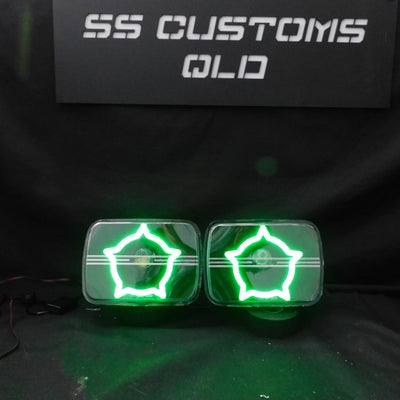 7x5 Mini Bi-LED Projector Custom Headlights - Hearts