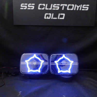7x5 Mini Bi-LED Projector Custom Headlights - Hearts