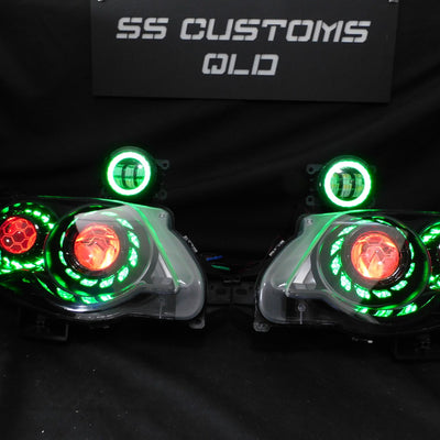 Ford FG MK1 Quad Turbine Projector Headlights & Foglights