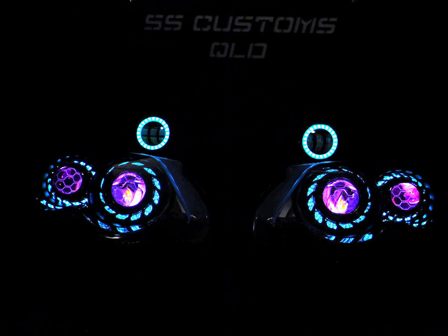 Custom Ford model LED lighting in Queensland