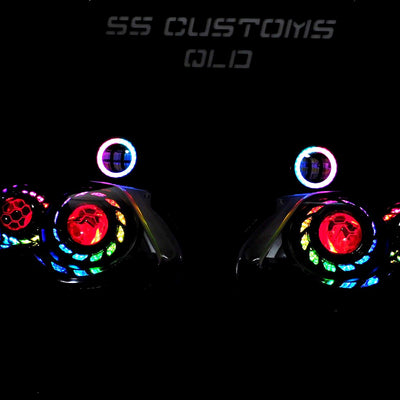 Ford FG MK1 Quad Turbine Projector Headlights & Foglights