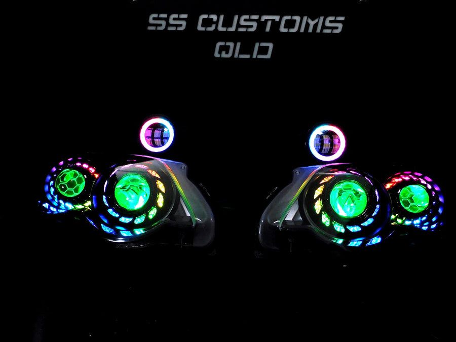 Custom Ford model LED lighting in Queensland
