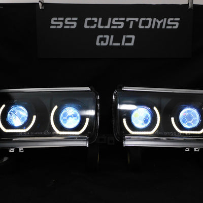 Toyota Landcruiser 80 Series Quad projectors