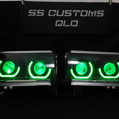 Toyota Landcruiser 80 Series Quad projectors