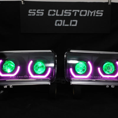 Toyota Landcruiser 80 Series Quad projectors