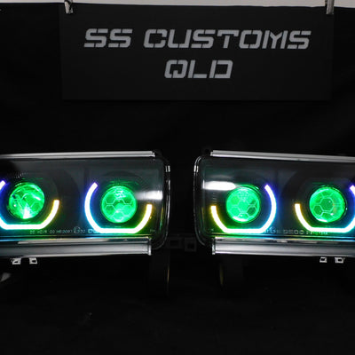 Toyota Landcruiser 80 Series Quad projectors