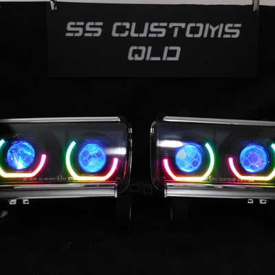 Toyota Landcruiser 80 Series Quad projectors