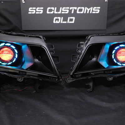 Nissan Navara D23 NP300 DX-RX custom headlights 2015 - onwards