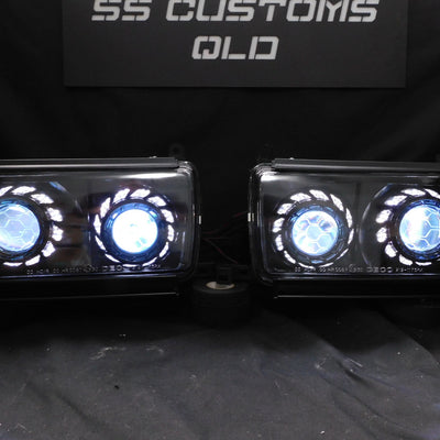 Toyota Landcruiser 80 Series Quad projectors