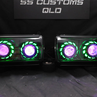 Toyota Landcruiser 80 Series Quad projectors