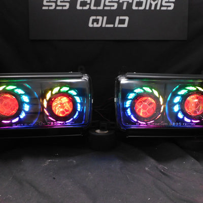 Toyota Landcruiser 80 Series Quad projectors