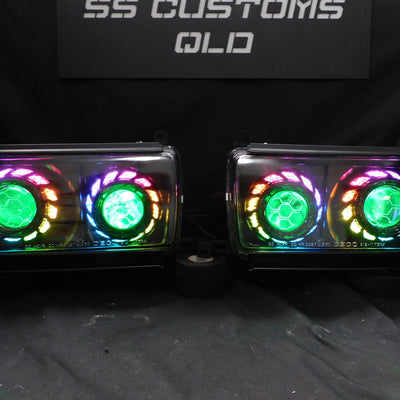 Toyota Landcruiser 80 Series Quad projectors