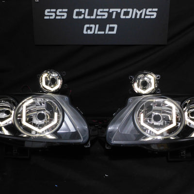 Ford Falcon FG F6-G6E MK1 Diamond Hex Halo Headlights