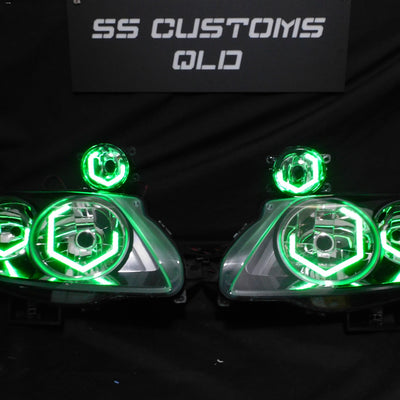 Ford Falcon FG F6-G6E MK1 Diamond Hex Halo Headlights