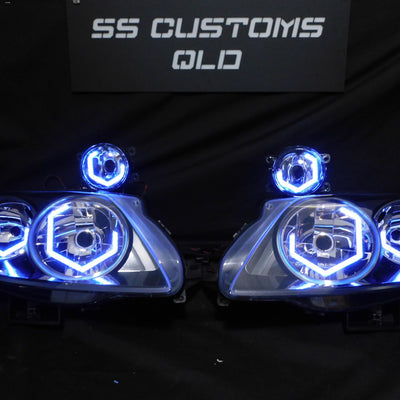 Ford Falcon FG F6-G6E MK1 Diamond Hex Halo Headlights