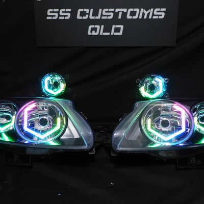 Ford Falcon FG F6-G6E MK1 Diamond Hex Halo Headlights