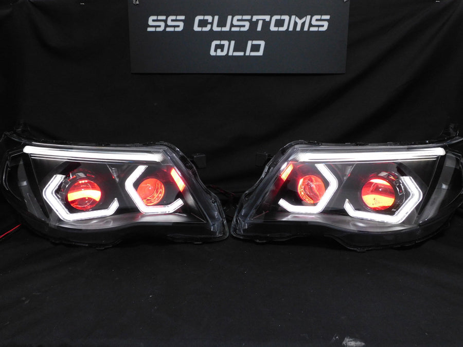 Custom LED car lights at SS Customs QLD