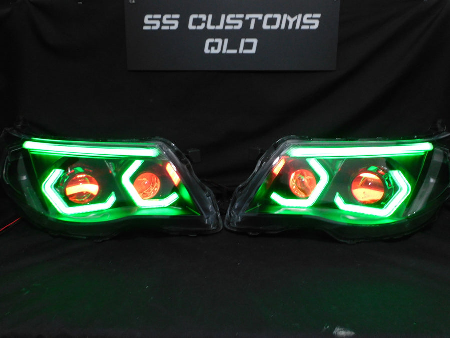 Custom LED car lights at SS Customs QLD