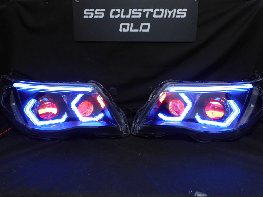 Custom LED car lights at SS Customs QLD