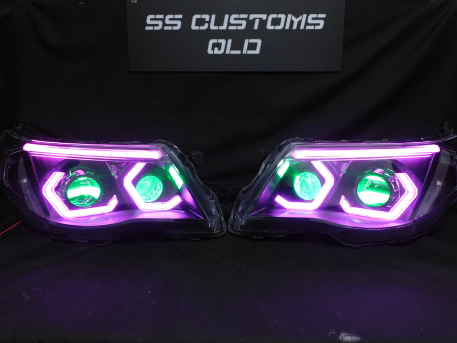 Custom LED car lights at SS Customs QLD