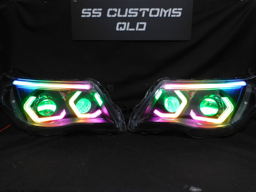Custom LED car lights at SS Customs QLD