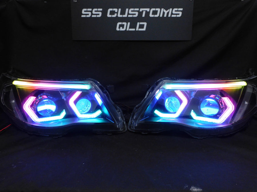 Custom LED car lights at SS Customs QLD
