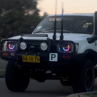 7x5 ANGRY EYE Mini Bi-LED Projector Custom Headlights