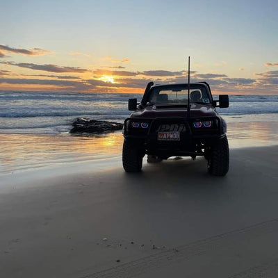 Toyota Landcruiser 80 Series Quad projectors