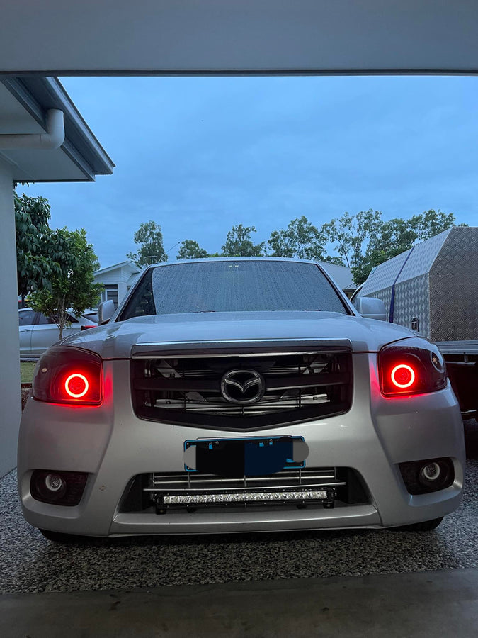 Custom LED Mazda car lights at SS Customs QLD