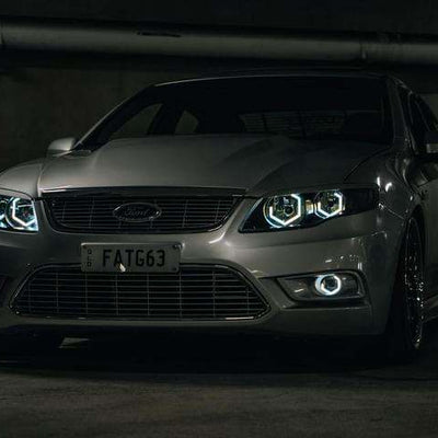 Ford Falcon FG F6-G6E MK1 Diamond Hex Halo Headlights