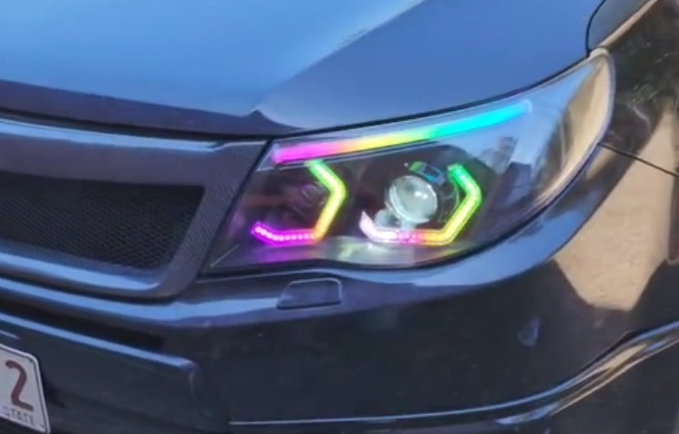 Custom LED car lights at SS Customs QLD