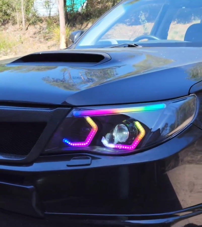 Custom LED car lights at SS Customs QLD
