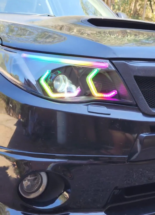 Custom LED car lights at SS Customs QLD
