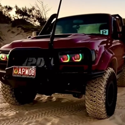 Toyota Landcruiser 80 Series Quad projectors