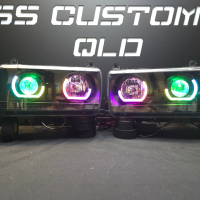 Toyota Landcruiser 80 Series angry eyes