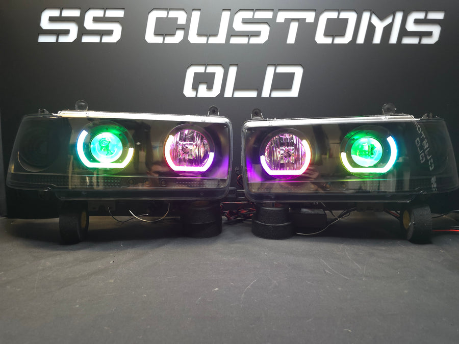 Toyota Landcruiser 80 Series angry eyes