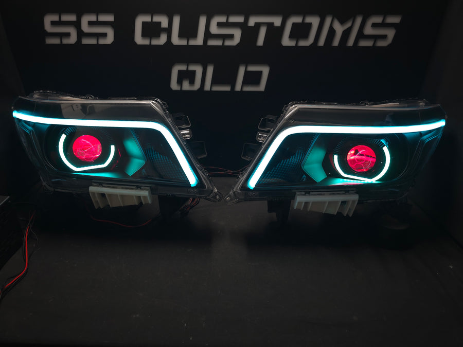 Nissan Navara D23 NP300 custom headlights 2015 - onwards