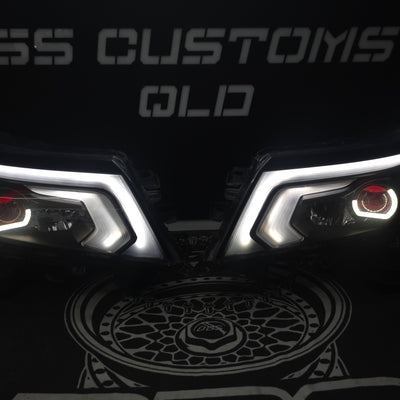 Nissan Navara D23 NP300 SL,ST,STX DX,RX custom headlights 2015 - onwards
