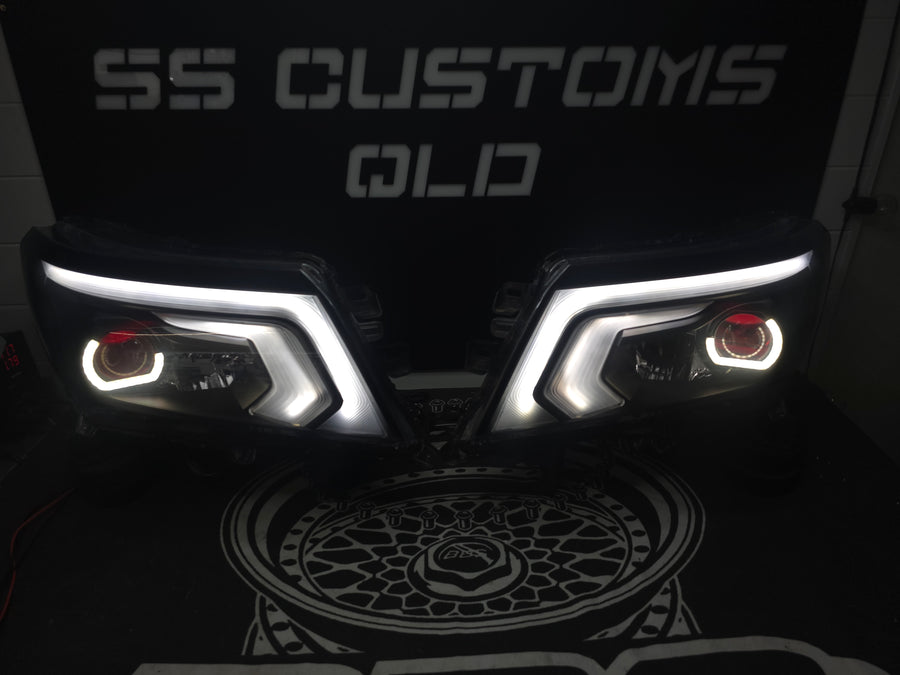 Nissan Navara D23 NP300 SL,ST,STX DX,RX custom headlights 2015 - onwards