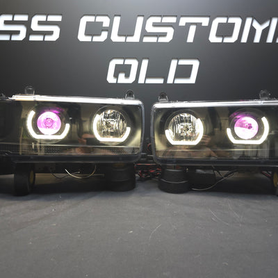 Toyota Landcruiser 80 Series angry eyes