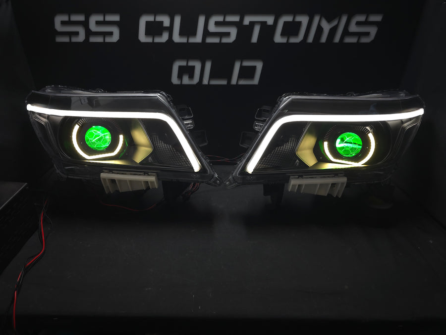 Nissan Navara D23 NP300 custom headlights 2015 - onwards