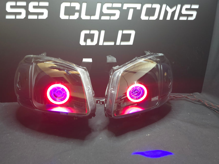 Custom LED Mazda car lights at SS Customs QLD