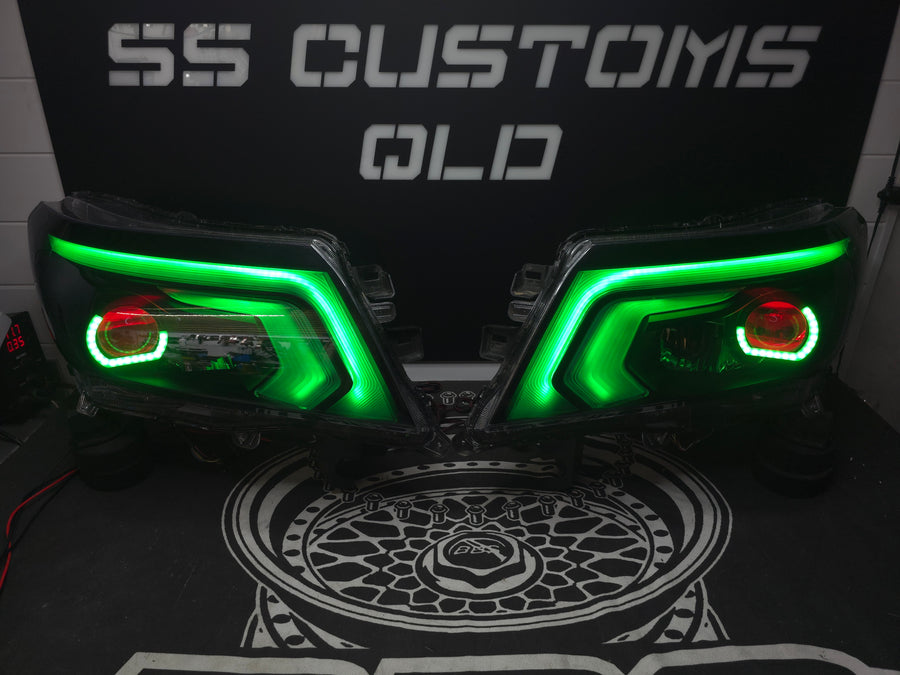 Nissan Navara D23 NP300 SL,ST,STX DX,RX custom headlights 2015 - onwards