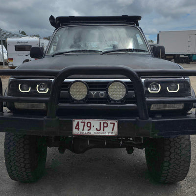 Toyota Landcruiser 80 Series angry eyes
