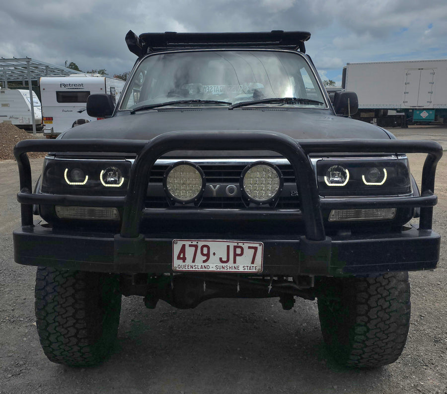 Toyota Landcruiser 80 Series angry eyes